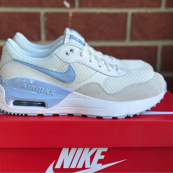 Nike Air Max System GS White Cobalt Blue Size 7Y Youth New Sneakers NIB Shoes